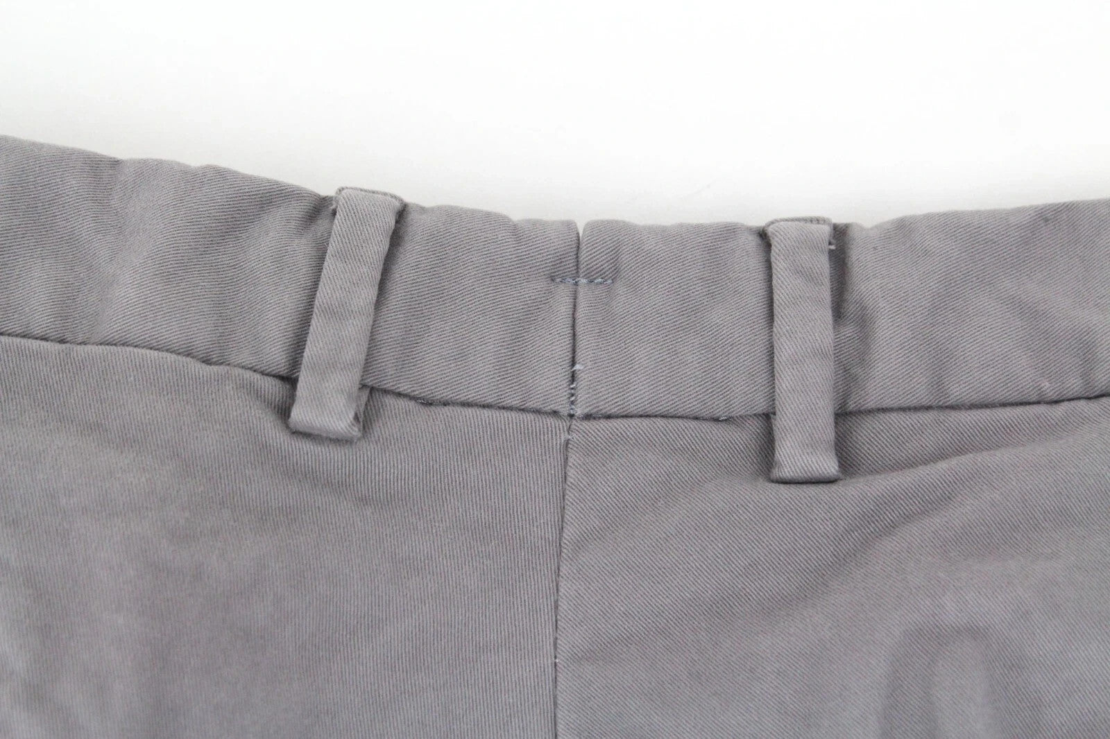 SUITSUPPLY Porto Novo Men Trousers UK42R Grey Cotton Stretch Pleat Casual Chino