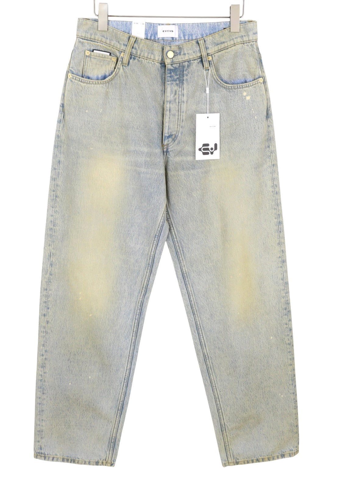 EYTYS Benz Bronze Baggy Fit Men Jeans W32/L34 Blue Aged Look Unisex RRP370