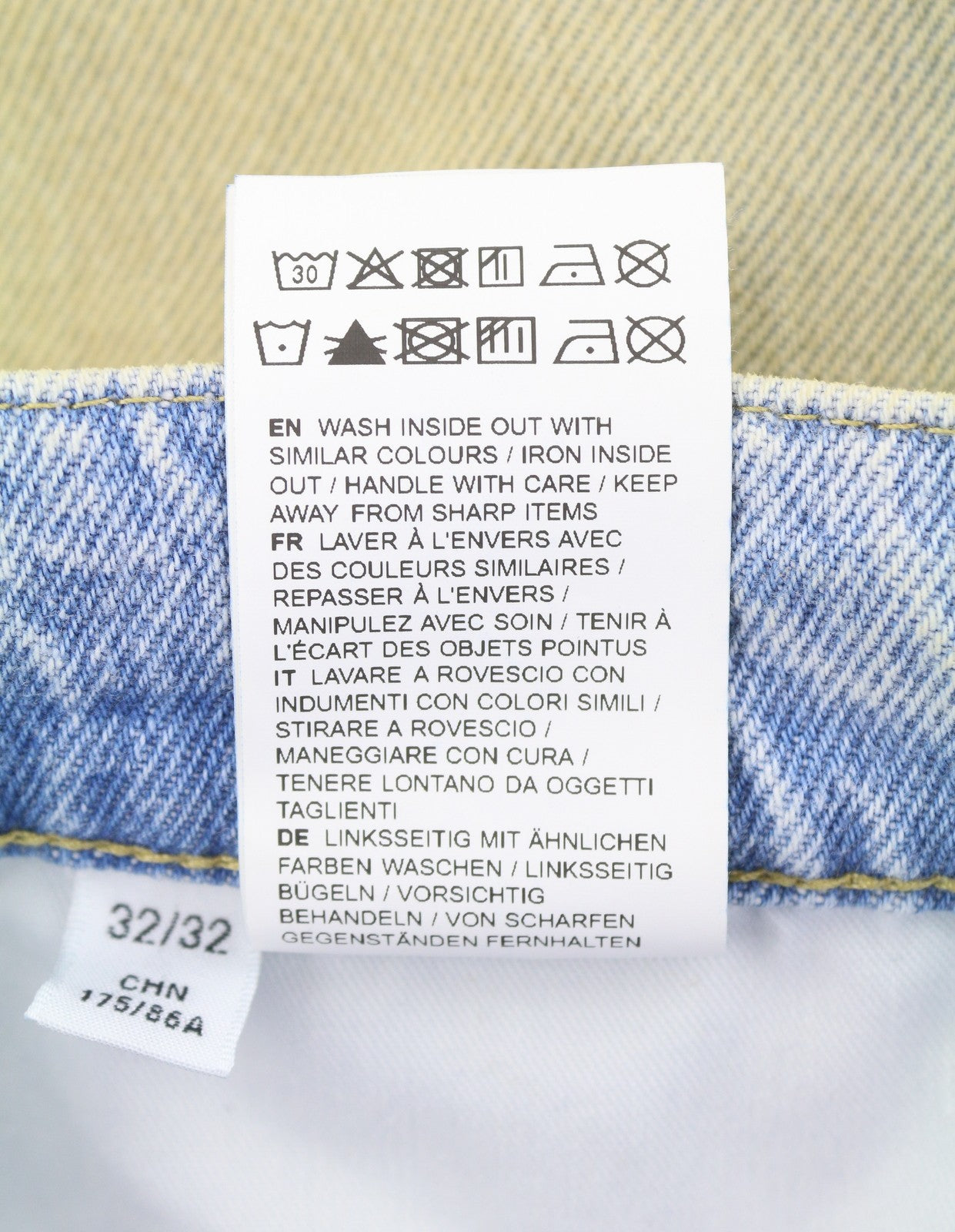 EYTYS Echo Bronze Unltra Baggy Fit Men Jeans W32/L32 Aged Look Unisex RRP370