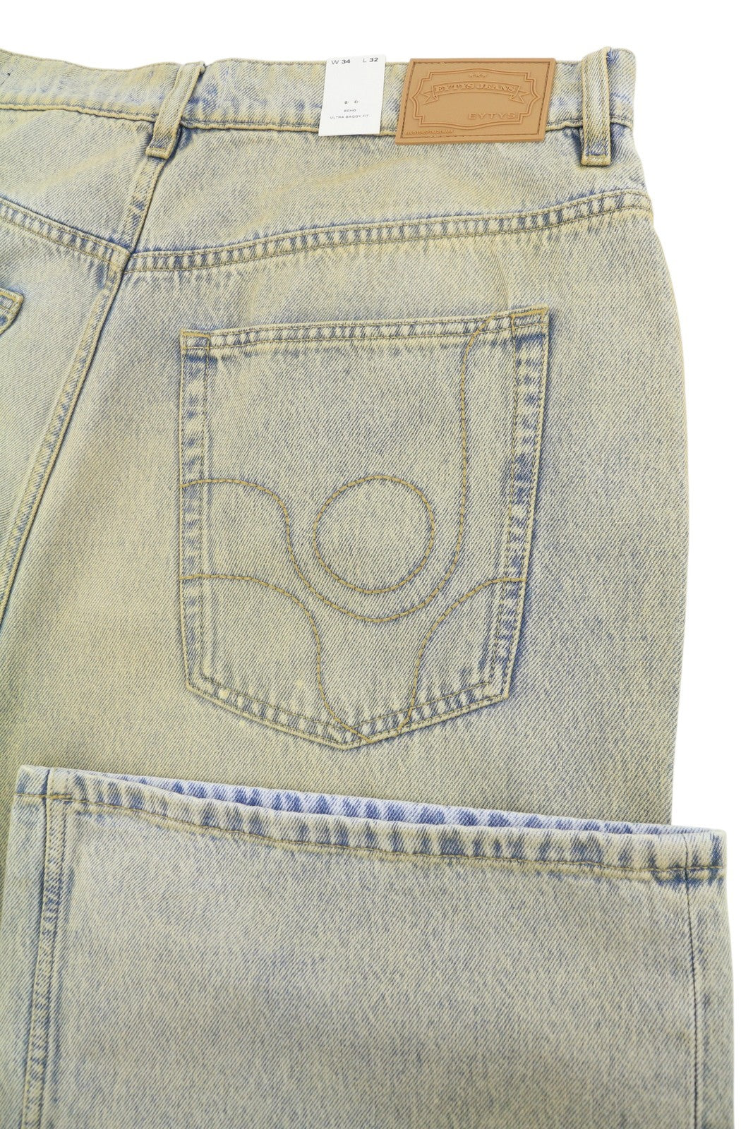 EYTYS Echo Bronze Unltra Baggy Fit Men Jeans W34/L32 Aged Look Unisex RRP370