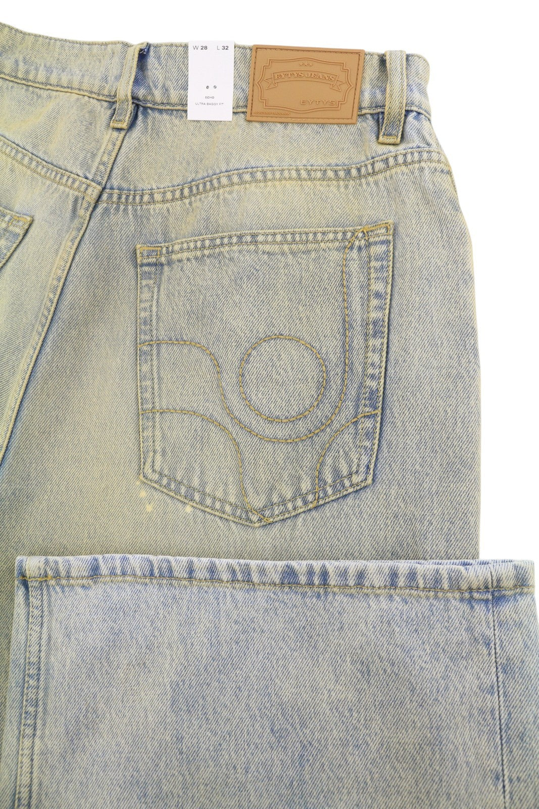 EYTYS Echo Bronze Unltra Baggy Fit Men Jeans W28/L32 Aged Look Unisex RRP370