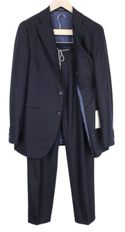 SUITSUPPLY La Spalla Men Suit UK42R Single-Breasted Pure Wool Navy Blue 2 Piece