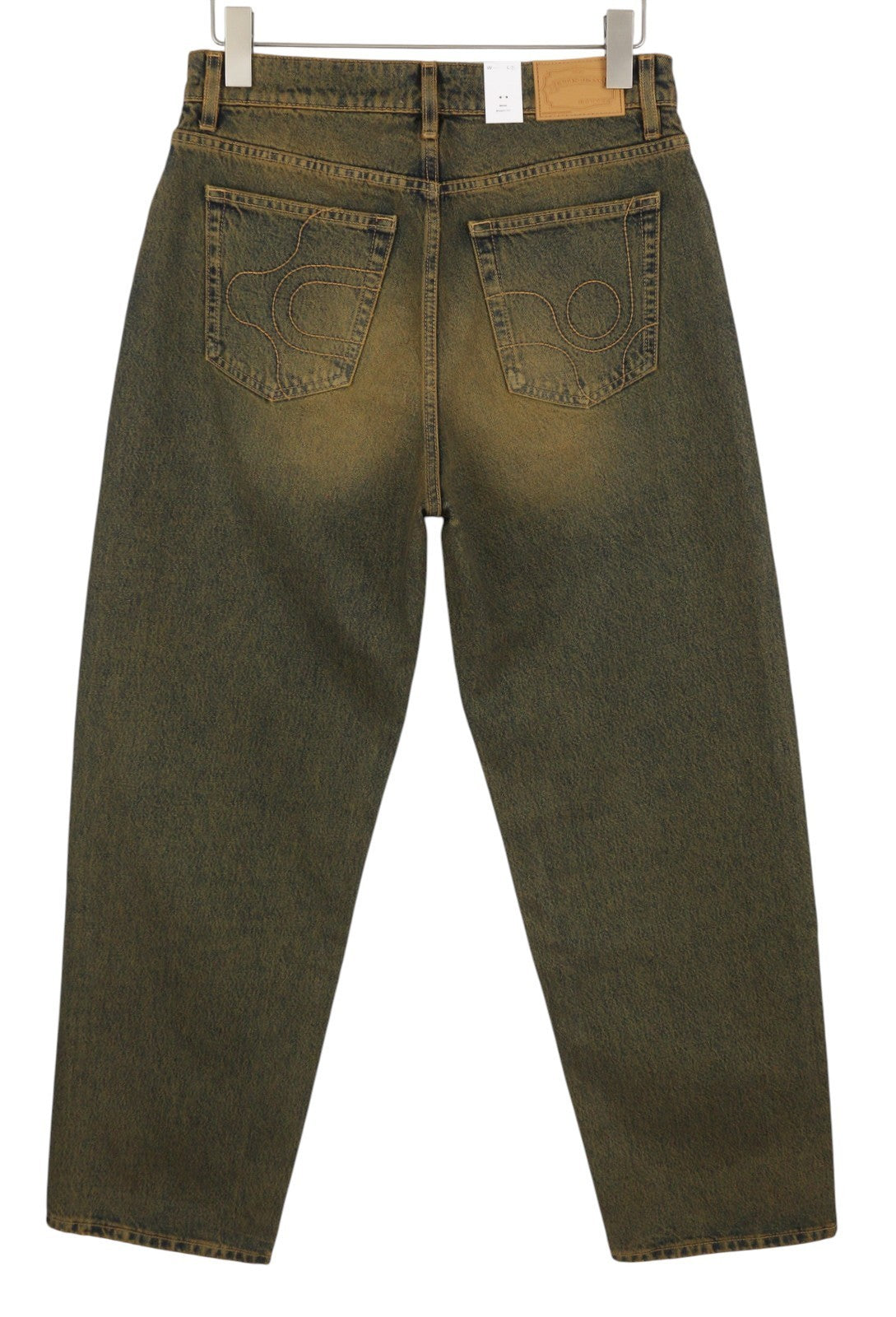 EYTYS Benz Rust Baggy Fit Men Jeans W29/L32 Orange & Blue Washed Unisex RRP370