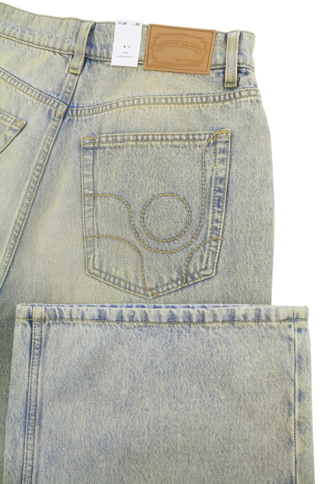 EYTYS Echo Bronze Unltra Baggy Fit Women Jeans W26/L32 Aged Look Unisex RRP370