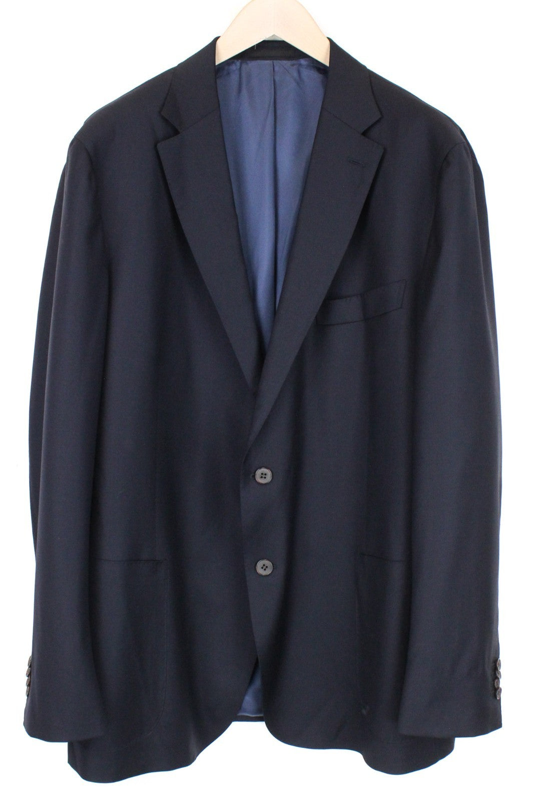 SUITSUPPLY Havana Blueline Men Suit UK54R Pure Wool Blue Classic Lined 3 Piece
