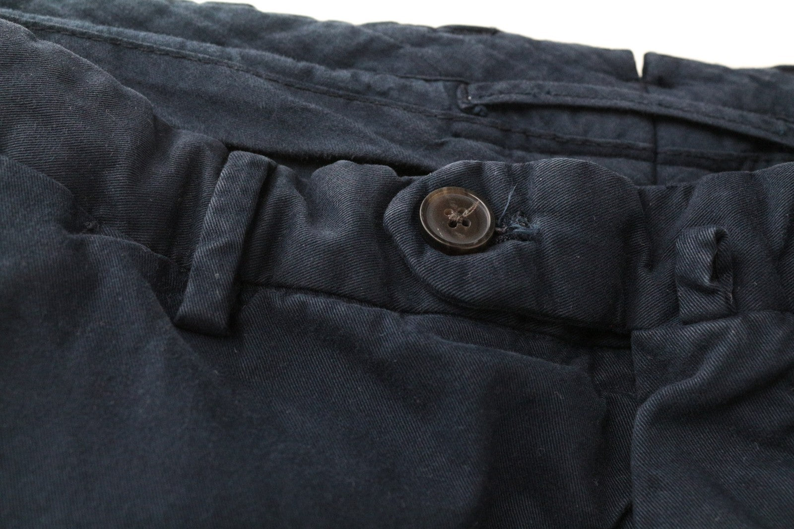 SUITSUPPLY Porto Novo Men Trousers UK40R Navy Cotton Stretch Lined Casual Chino