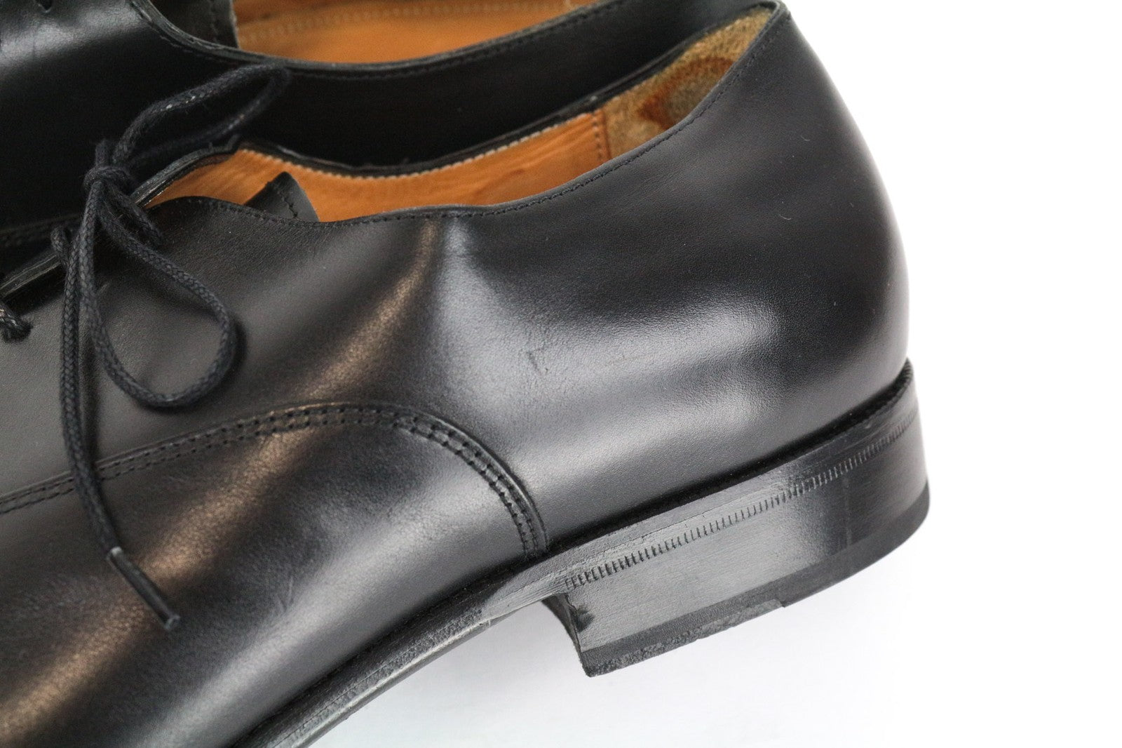 SUITSUPPLY Men Casual Shoes EU46 Black Genuine Leather Laced Low-Top Formal