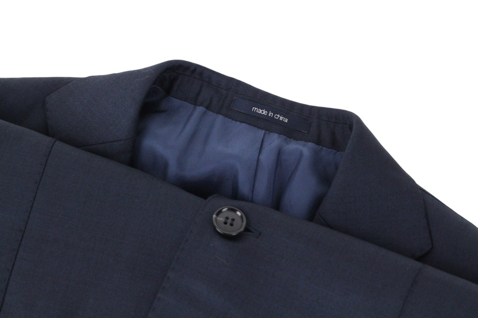 SUITSUPPLY Lazio Men Suit UK36R Slim Pure Wool Super 110's Navy Blue 2 Piece