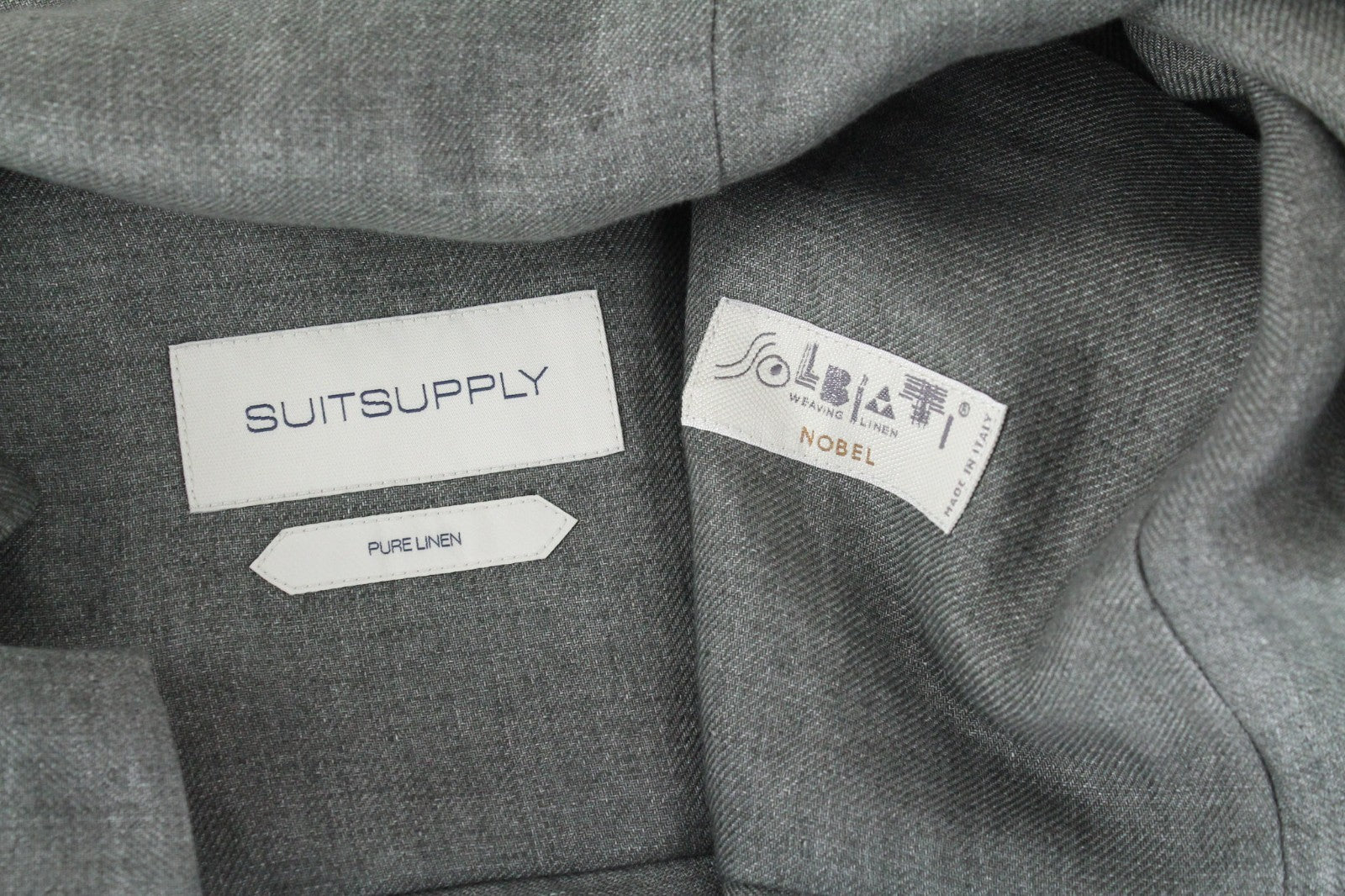 SUITSUPPLY Walter Men Suit UK40R Single-Breasted Casual Pure Linen Green 2 Piece