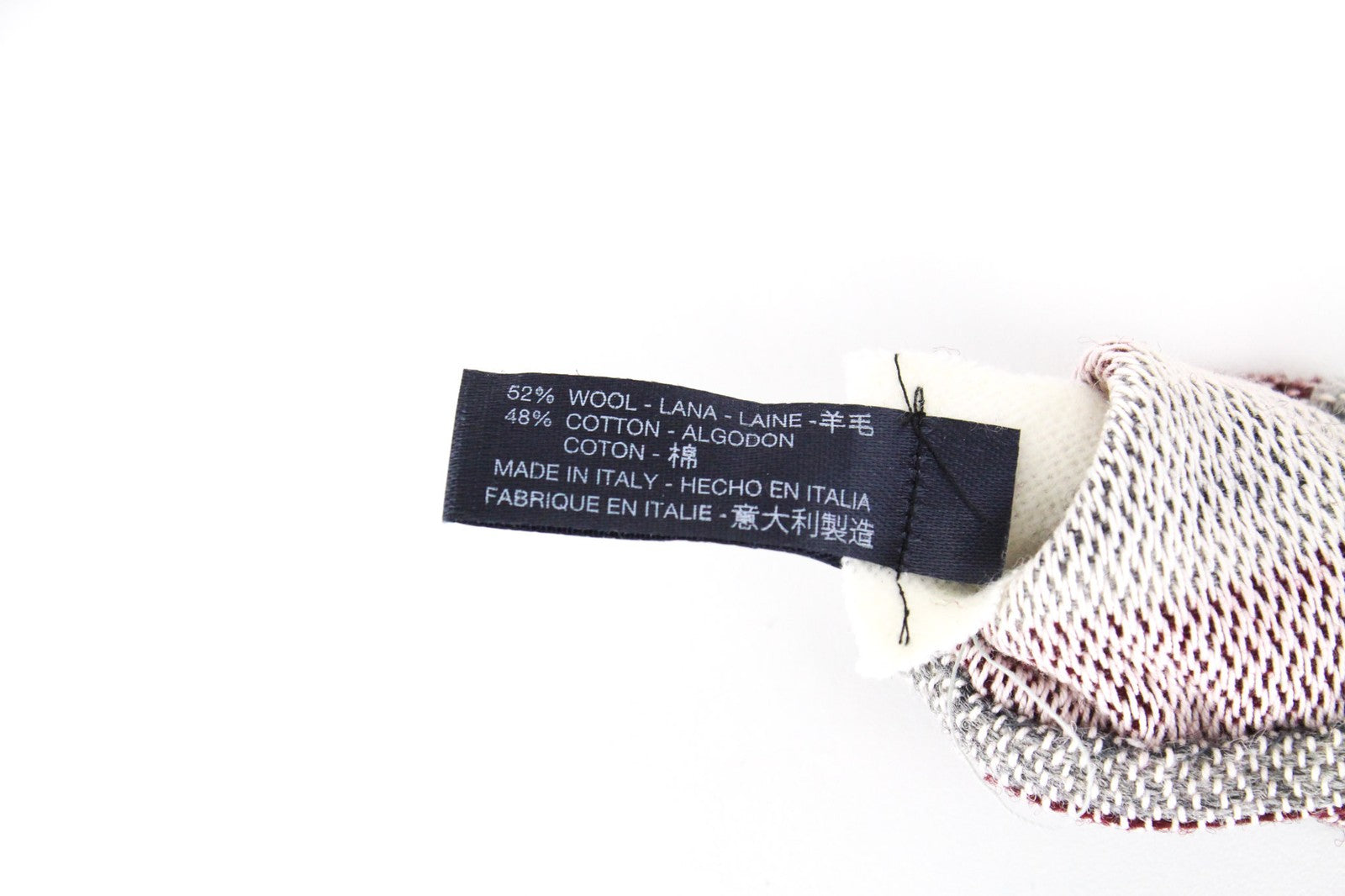 SUITSUPPLY Men Tie ~150 x 8 cm Red Grey Striped Classic Wool Cotton Pointed-End