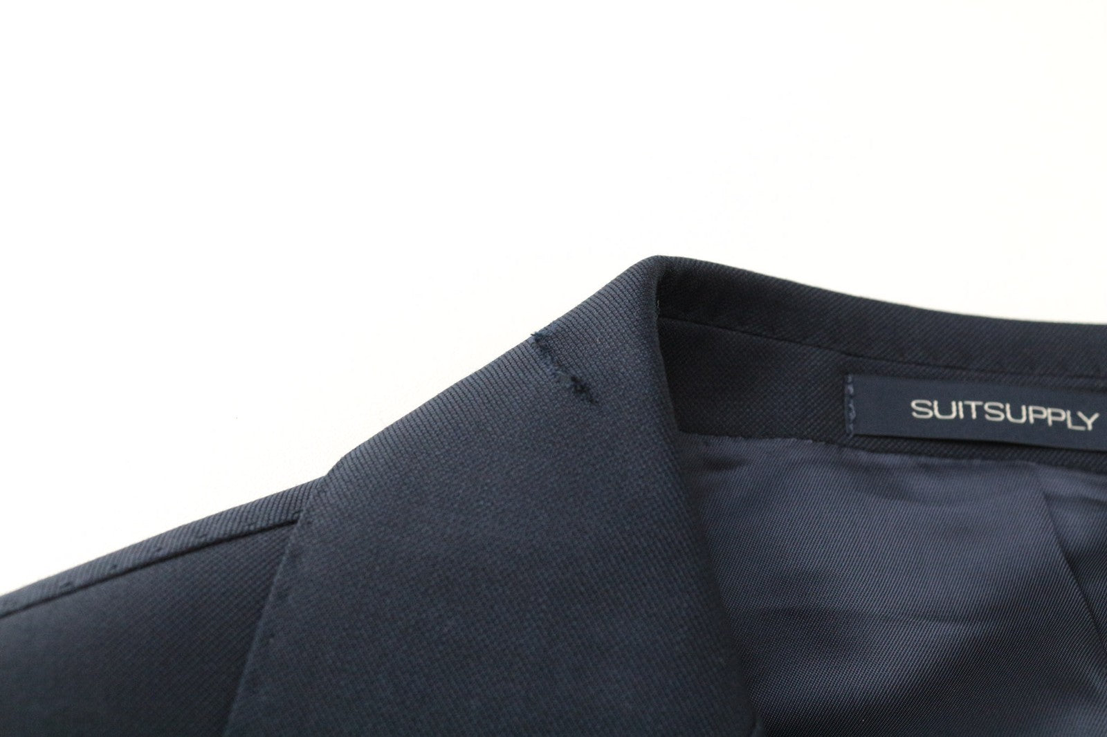 SUITSUPPLY Lazio Men Suit UK42R Pure Wool S110 2-Piece Blue Slim Cut Formal