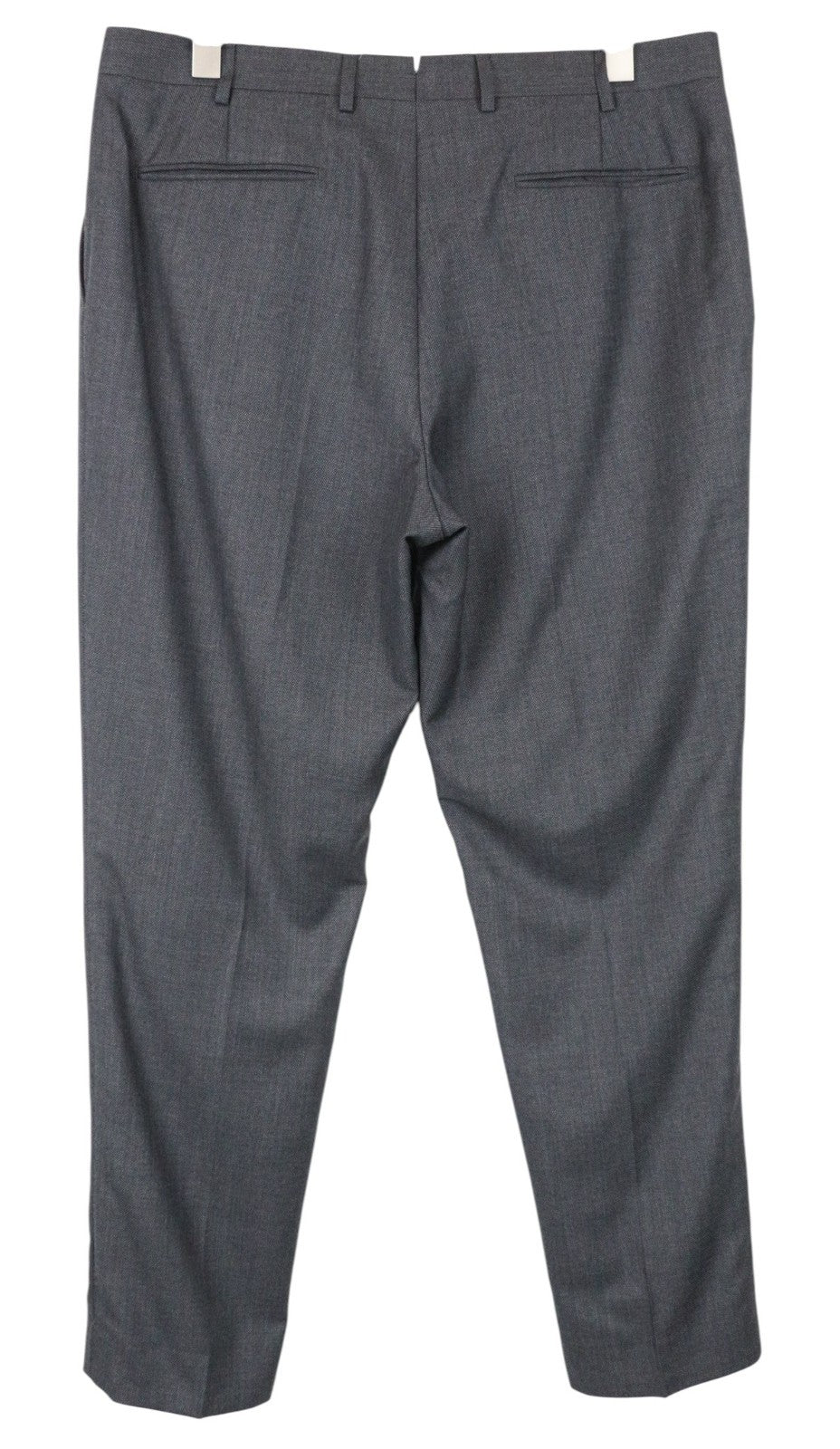 SUITSUPPLY La Spalla Men Suit UK46R Birdseye Check 2-Piece Grey Slim Wool S130