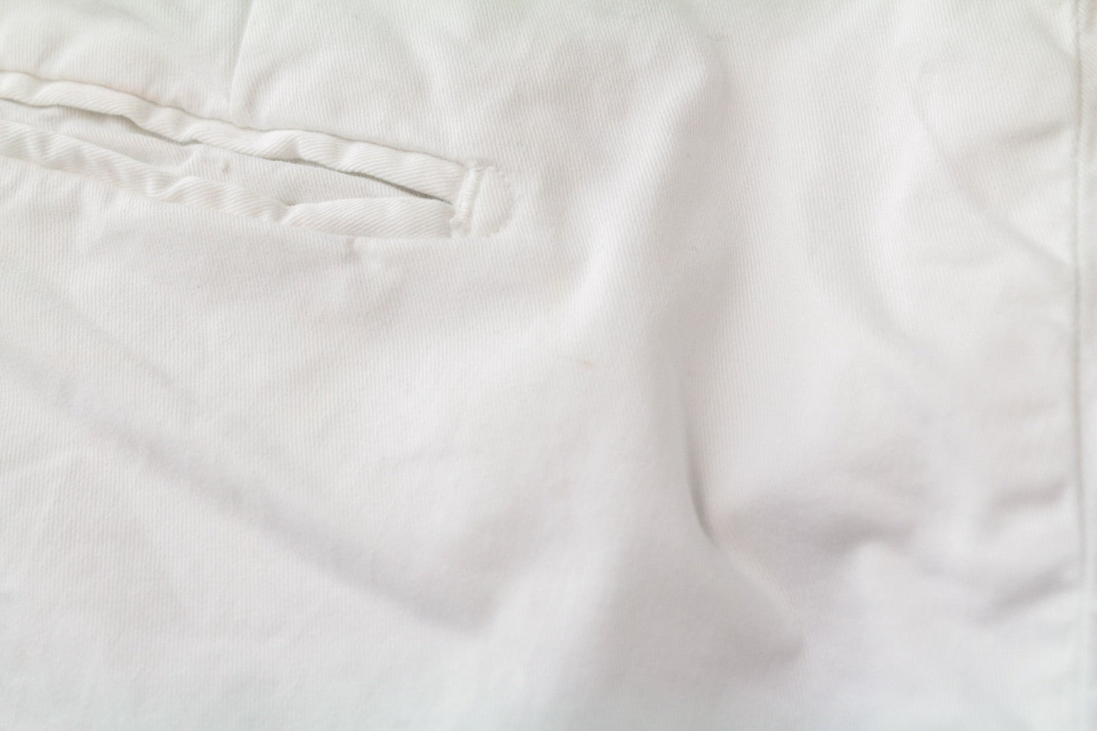 SUITSUPPLY Men Trousers UK42 White Slim Cut Chino Stretch Classic Cotton Blend