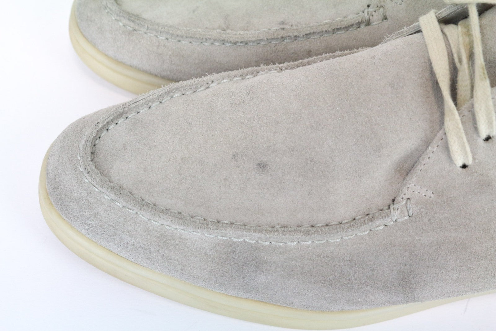 SUITSUPPLY Men Casual Shoes EU43 Grey Laced High-Top Laced Suede UK9