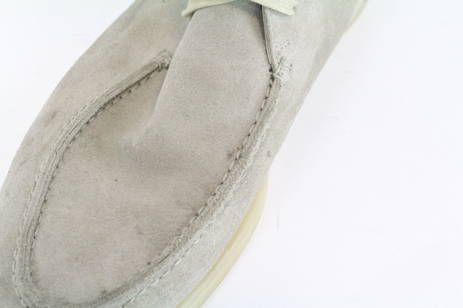 SUITSUPPLY Men Casual Shoes EU43 Grey Laced High-Top Laced Suede UK9