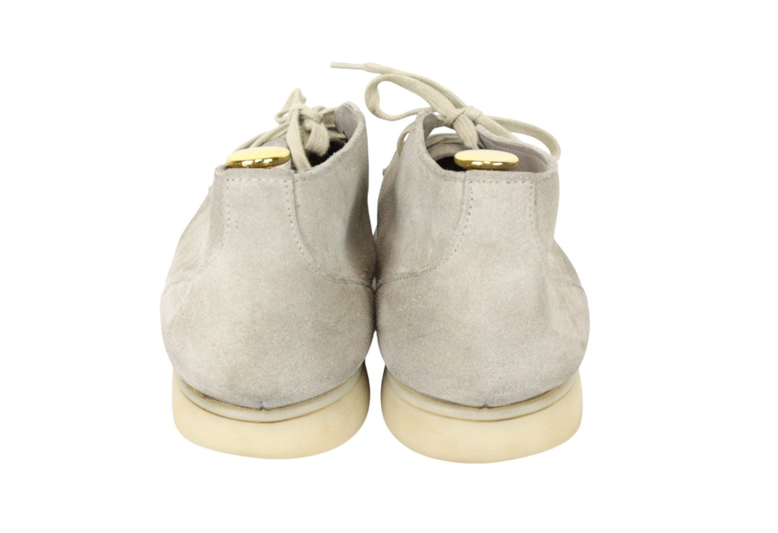 SUITSUPPLY Men Casual Shoes EU43 Grey Laced High-Top Laced Suede UK9