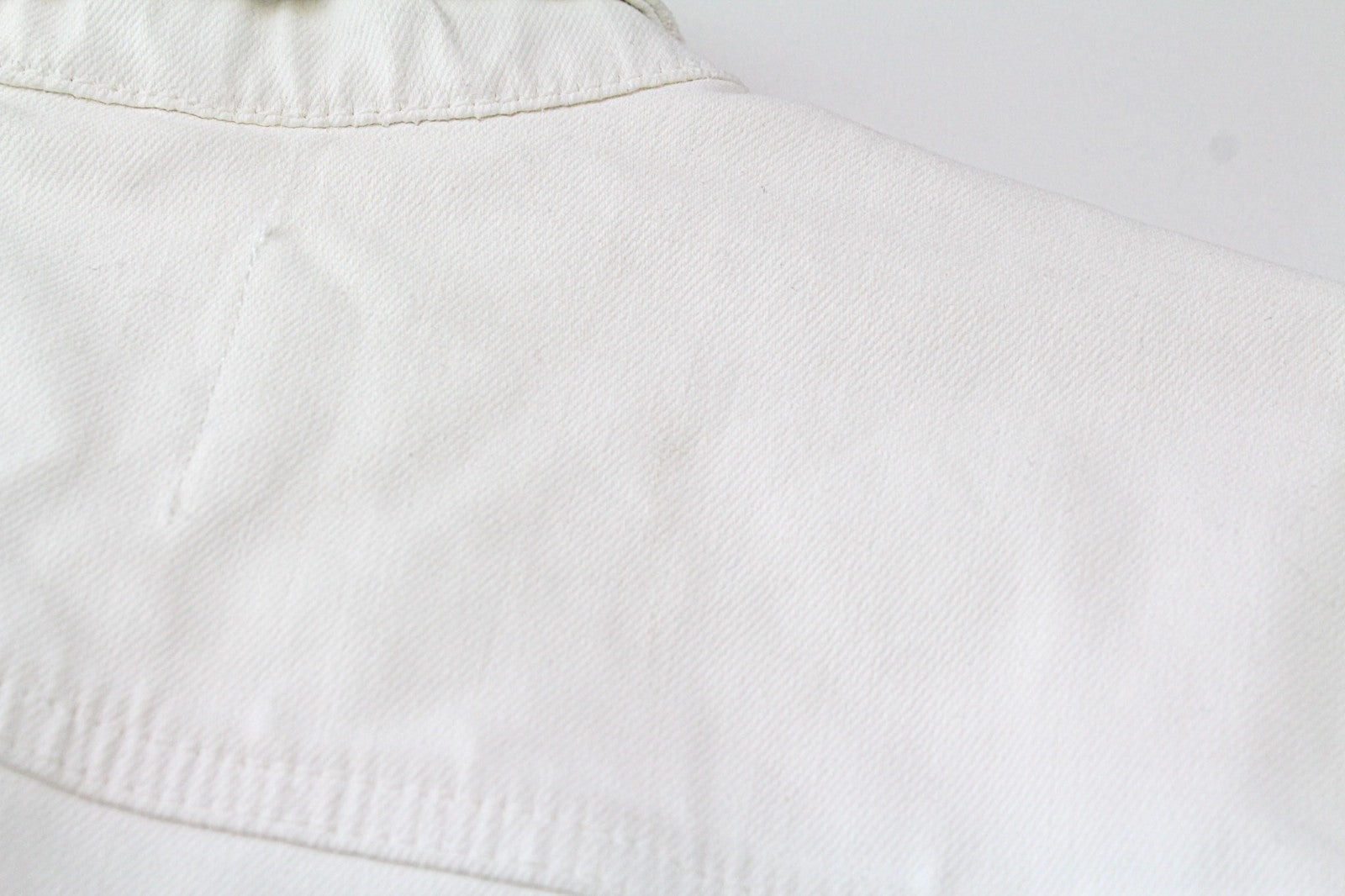 MAISON SCOTCH Women Jacket M White Cotton Stretch Long Sleeved Coated Denim