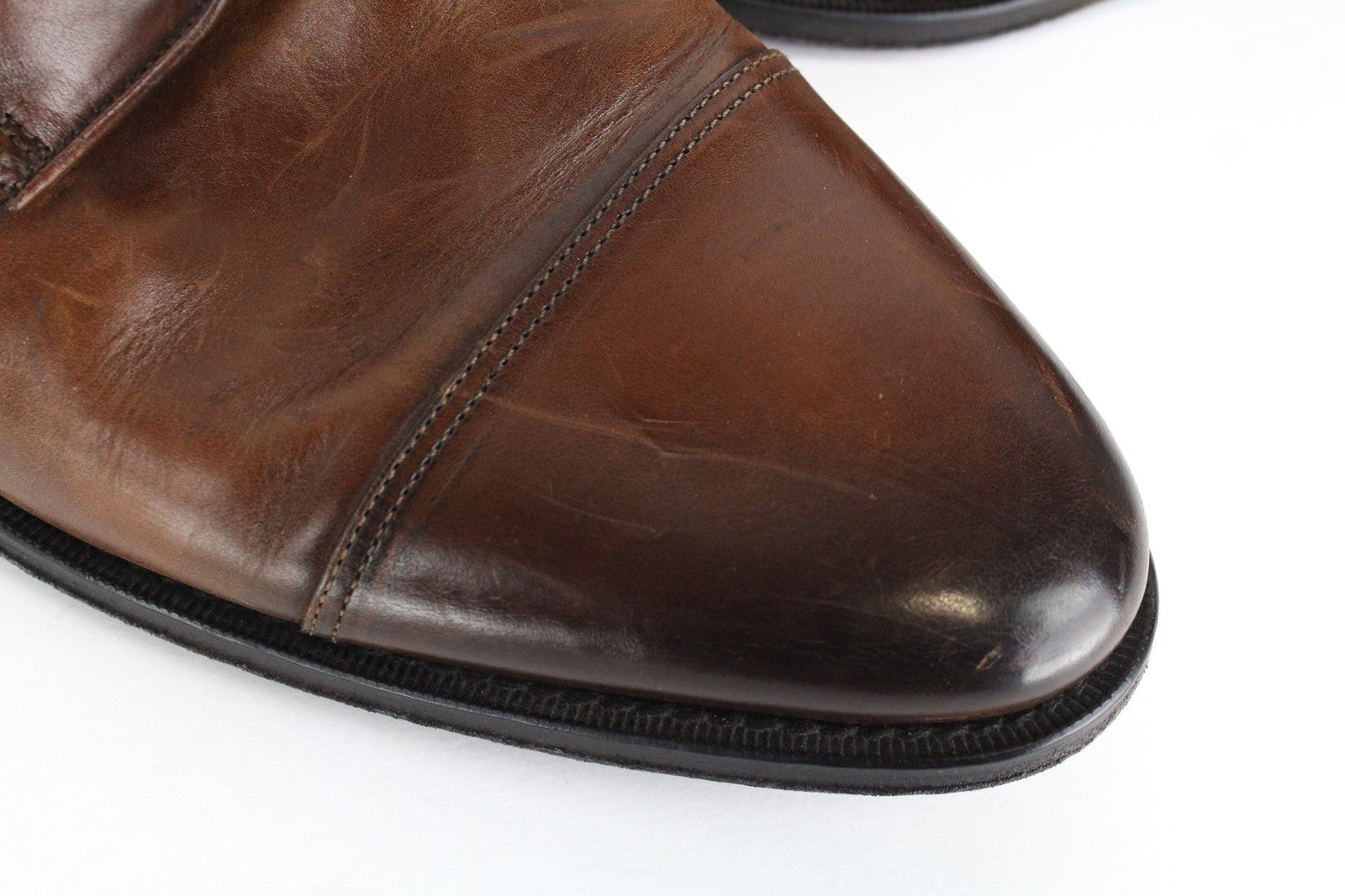 SUITSUPPLY Men Casual Shoes EU43 Brown Leather Laced Low-Top Classic Formal