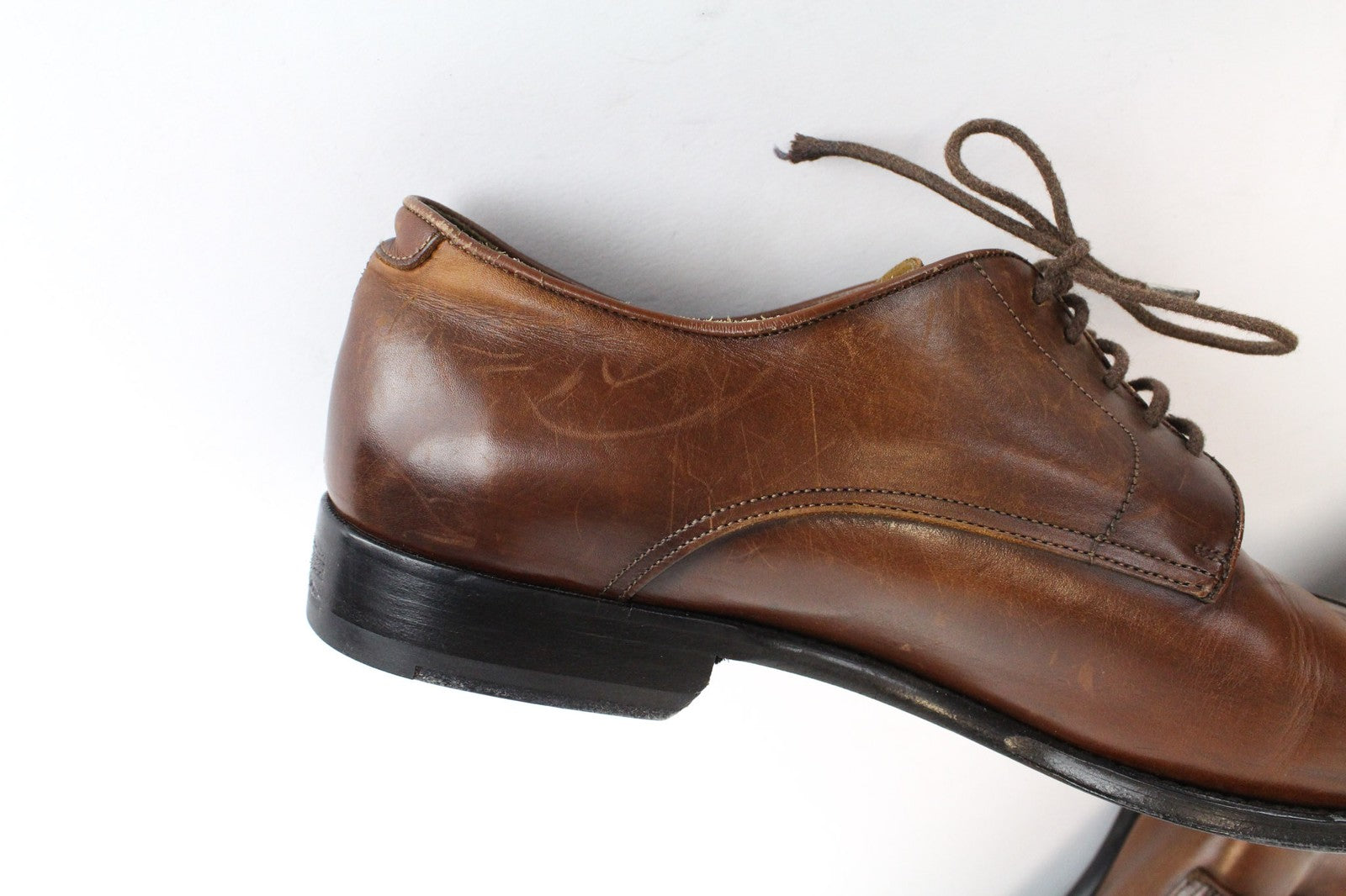SUITSUPPLY Men Casual Shoes EU43 Brown Leather Laced Low-Top Classic Formal