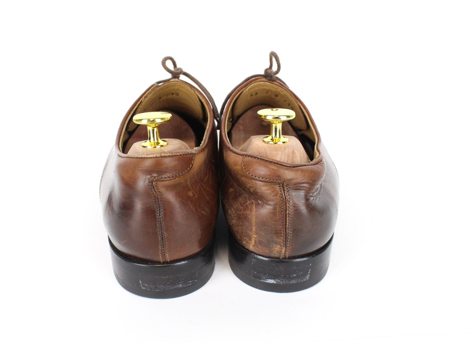 SUITSUPPLY Men Casual Shoes EU43 Brown Leather Laced Low-Top Classic Formal