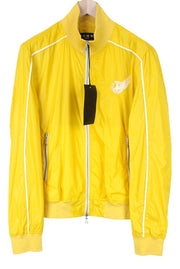 RICHMOND Men Jacket 48 M Yellow Single-Breasted Zipped Lightweight Casual