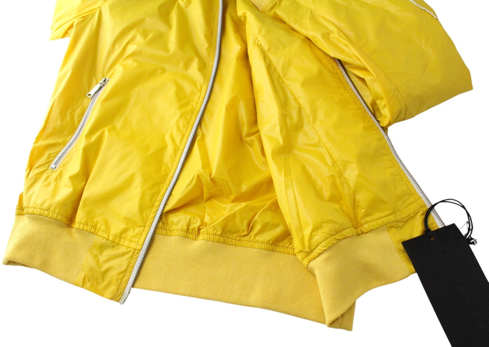 RICHMOND Men Jacket 48 M Yellow Single-Breasted Zipped Lightweight Casual