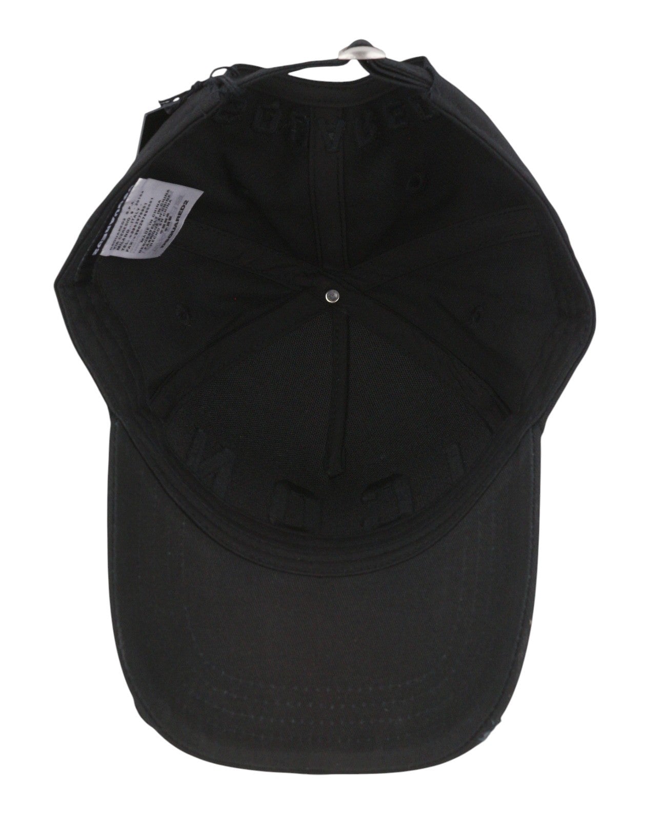 DSQUARED2 Men Cap OS Black Embroidered Logo Baseball Unisex