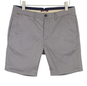 SCOTCH & SODA Men Shorts W32 Grey Zip Fly 5-Pocket Chino