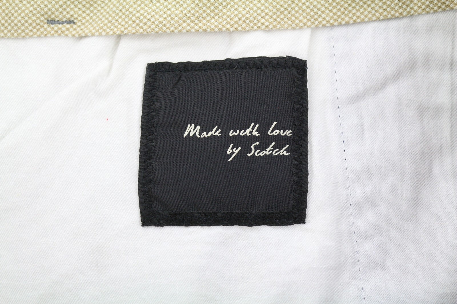 SCOTCH & SODA Men Shorts W32 Grey Zip Fly 5-Pocket Chino