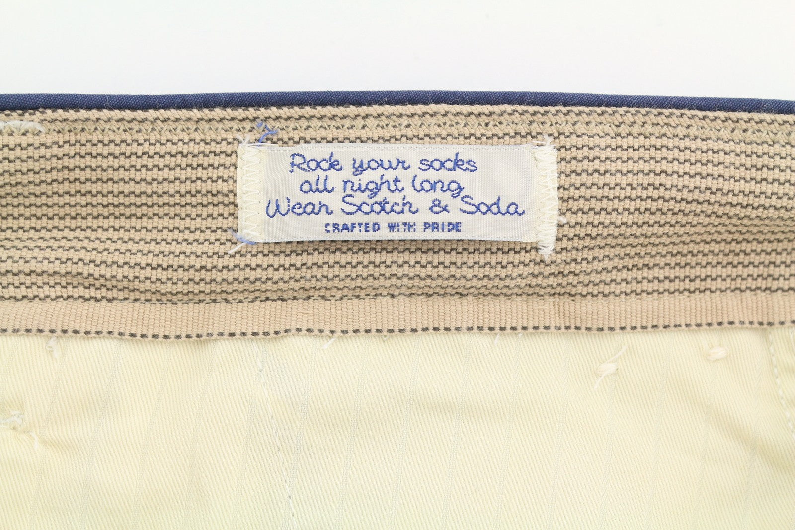 SCOTCH & SODA Men Shorts W31 Blue Floral Print Zip Fly 5-Pocket Cargo