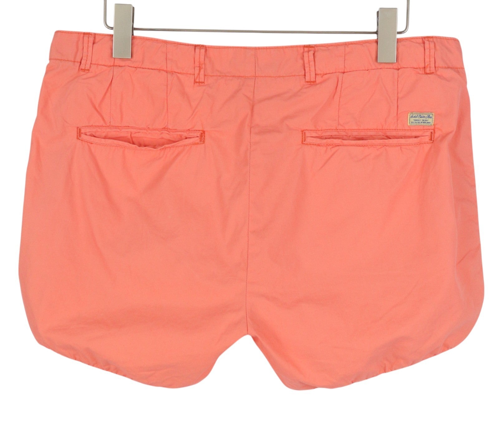 SCOTCH & SODA Men Shorts W36 Orange Peach Zip Fly Casual Chino