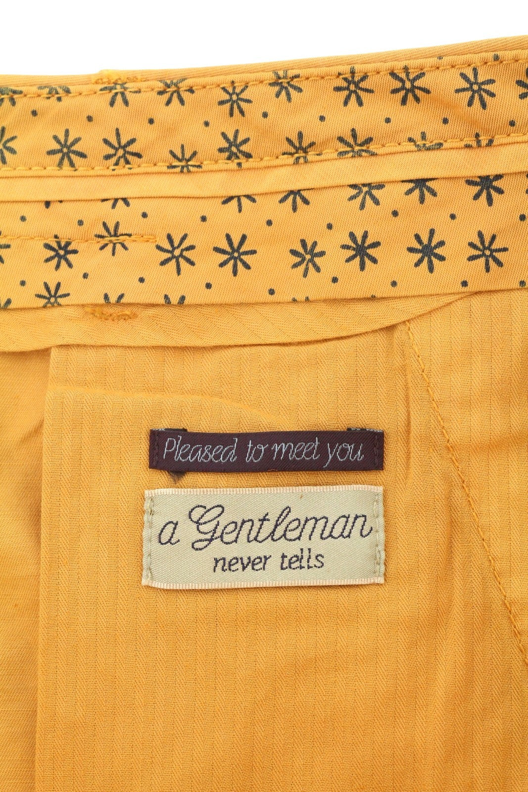 SCOTCH & SODA Men Shorts W33 Orange Garment Dyed Faded Turn Up Chino