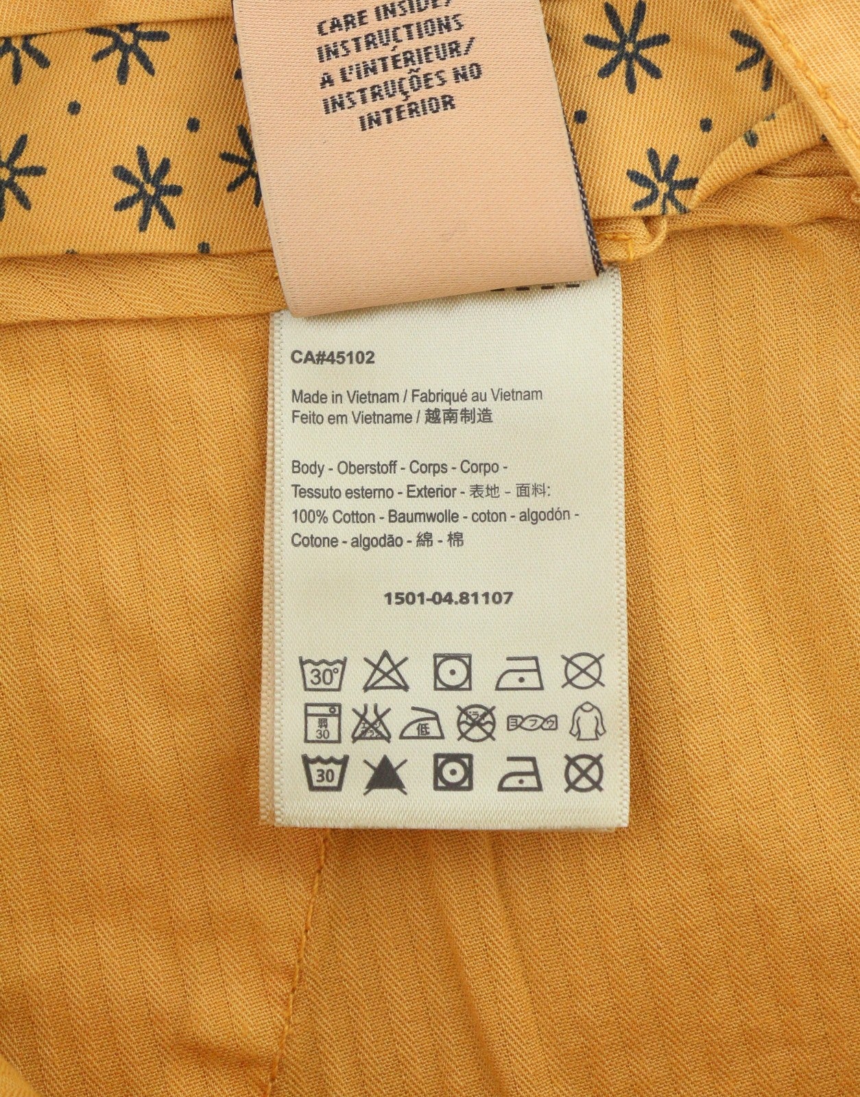 SCOTCH & SODA Men Shorts W32 Orange Garment Dyed Faded Turn Up Chino