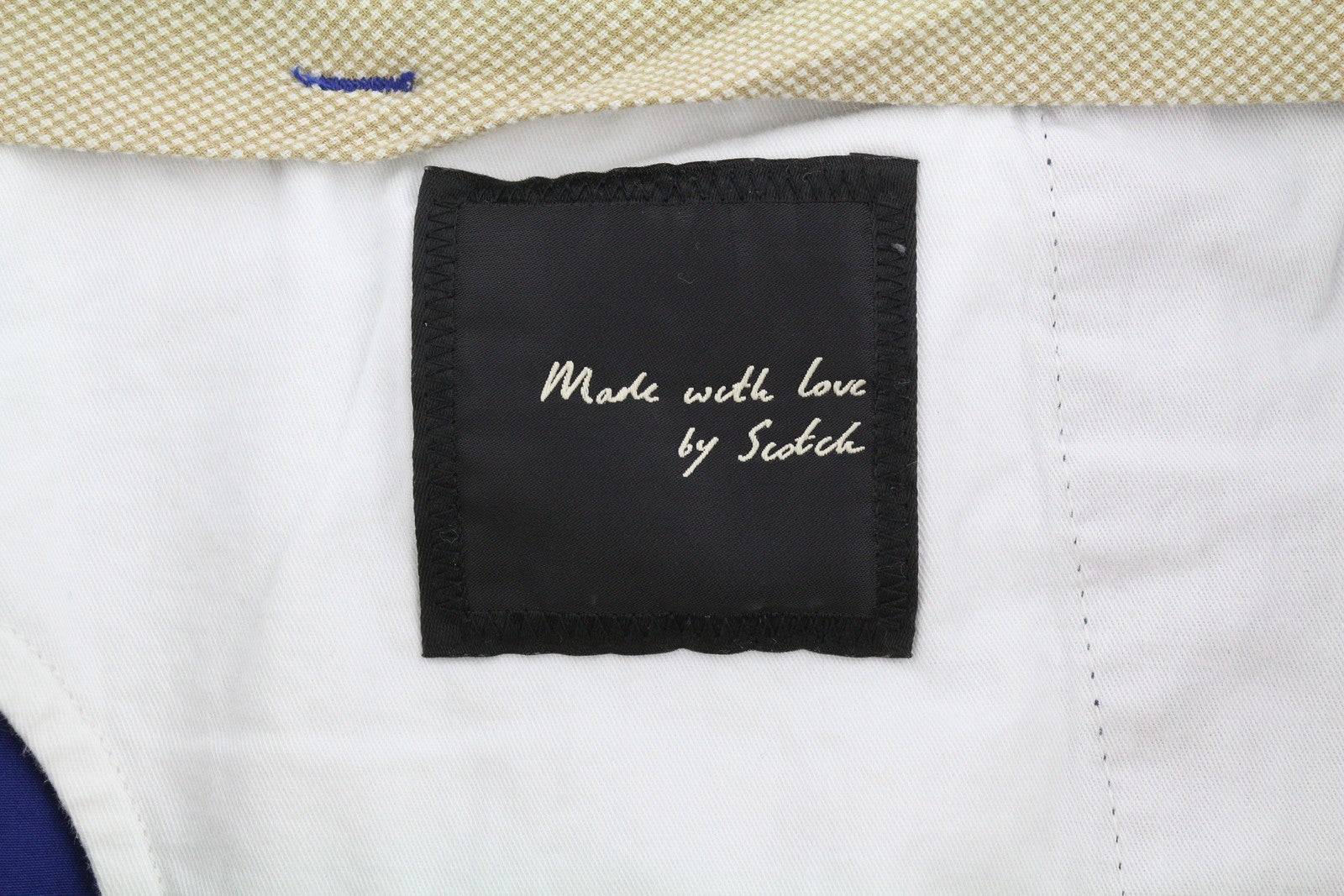 SCOTCH & SODA Men Shorts W29 Blue 5-Pocket Design Zip Fly Chino