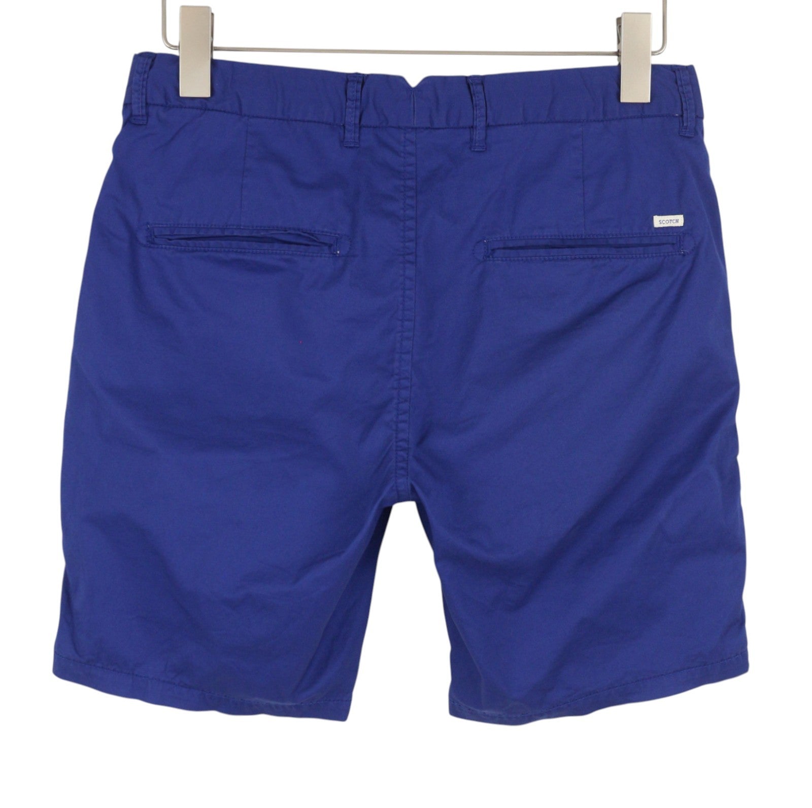SCOTCH & SODA Men Shorts W29 Blue 5-Pocket Design Zip Fly Chino