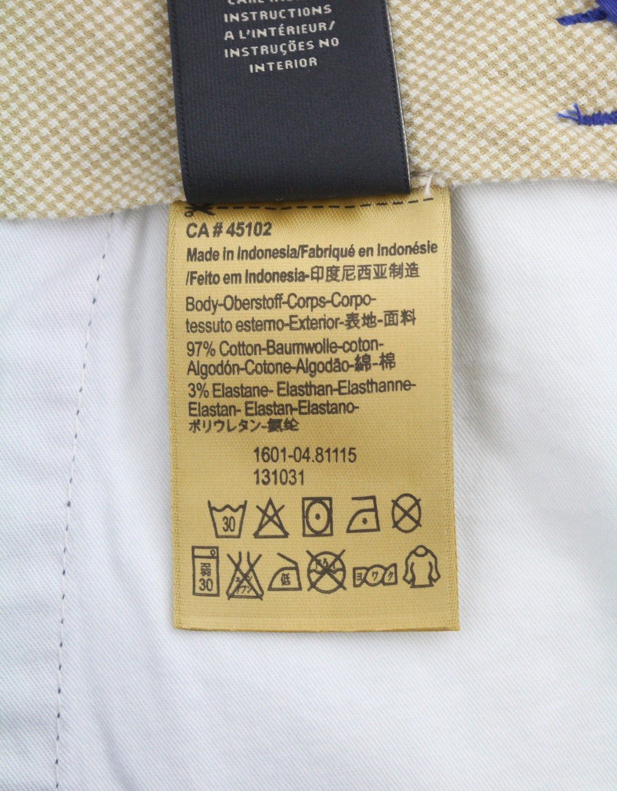 SCOTCH & SODA Men Shorts W29 Blue 5-Pocket Design Zip Fly Chino