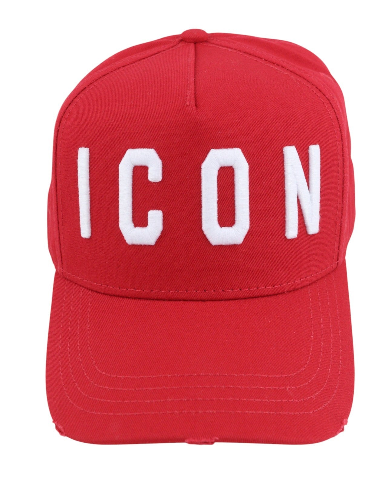 DSQUARED2 Men Cap OS Red Embroidered Logo Baseball Unisex