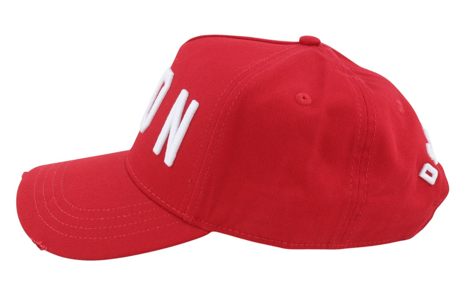 DSQUARED2 Men Cap OS Red Embroidered Logo Baseball Unisex