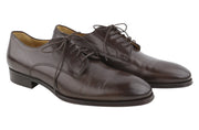 SUITSUPPLY FW1000 Men Formal Shoes EU42 Brown Leather Lace Up Square Toe