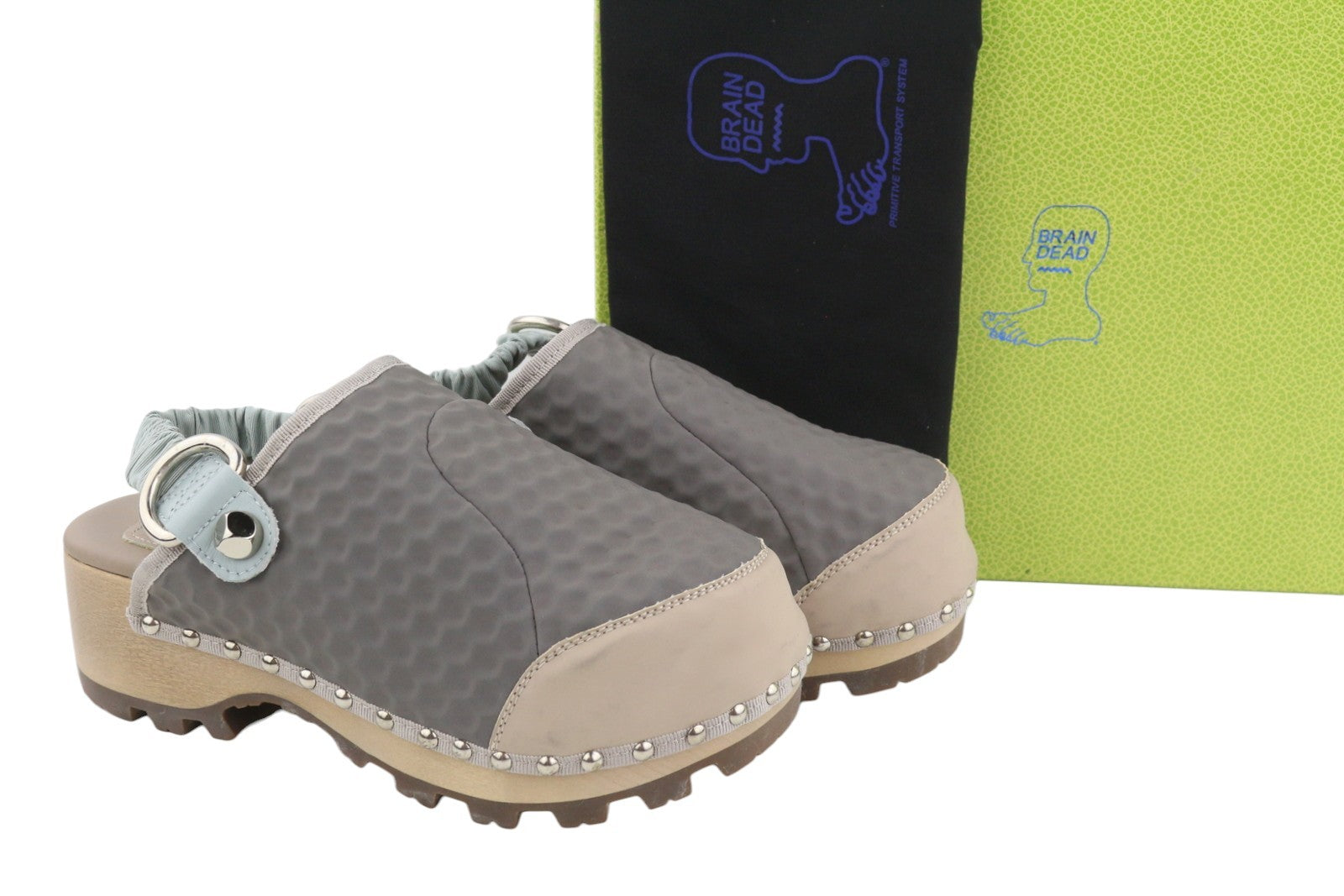 BRAIN DEAD Energy Absorber Rubberized Women Shoes EU38 Vibram Clog Mule RRP350