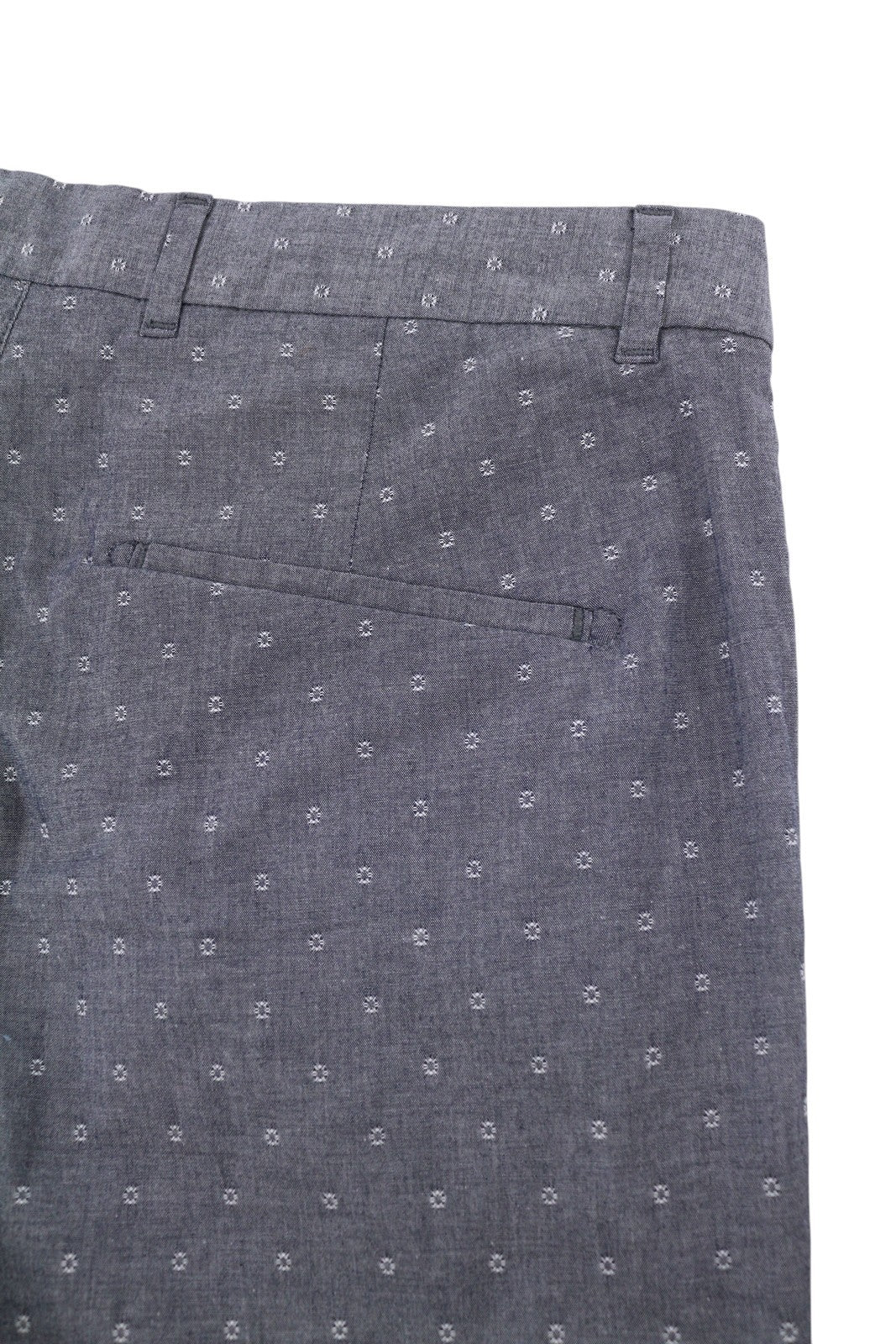 SCOTCH & SODA Men Shorts W33 Dark Blue Embroidered Patterned Chino