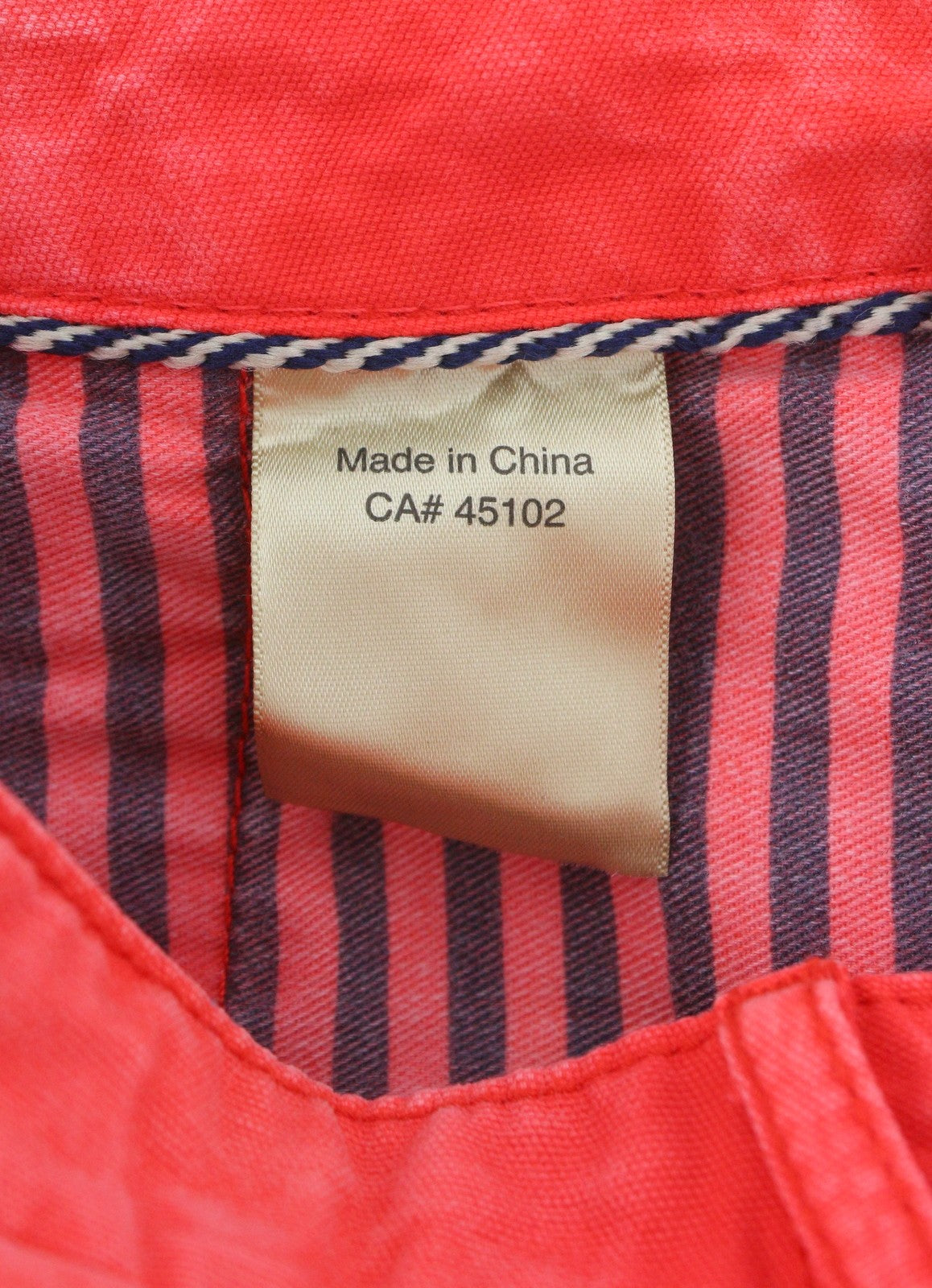 SCOTCH & SODA Theon Men Shorts W32 Red Faded Zip Fly 5-Pocket Chino