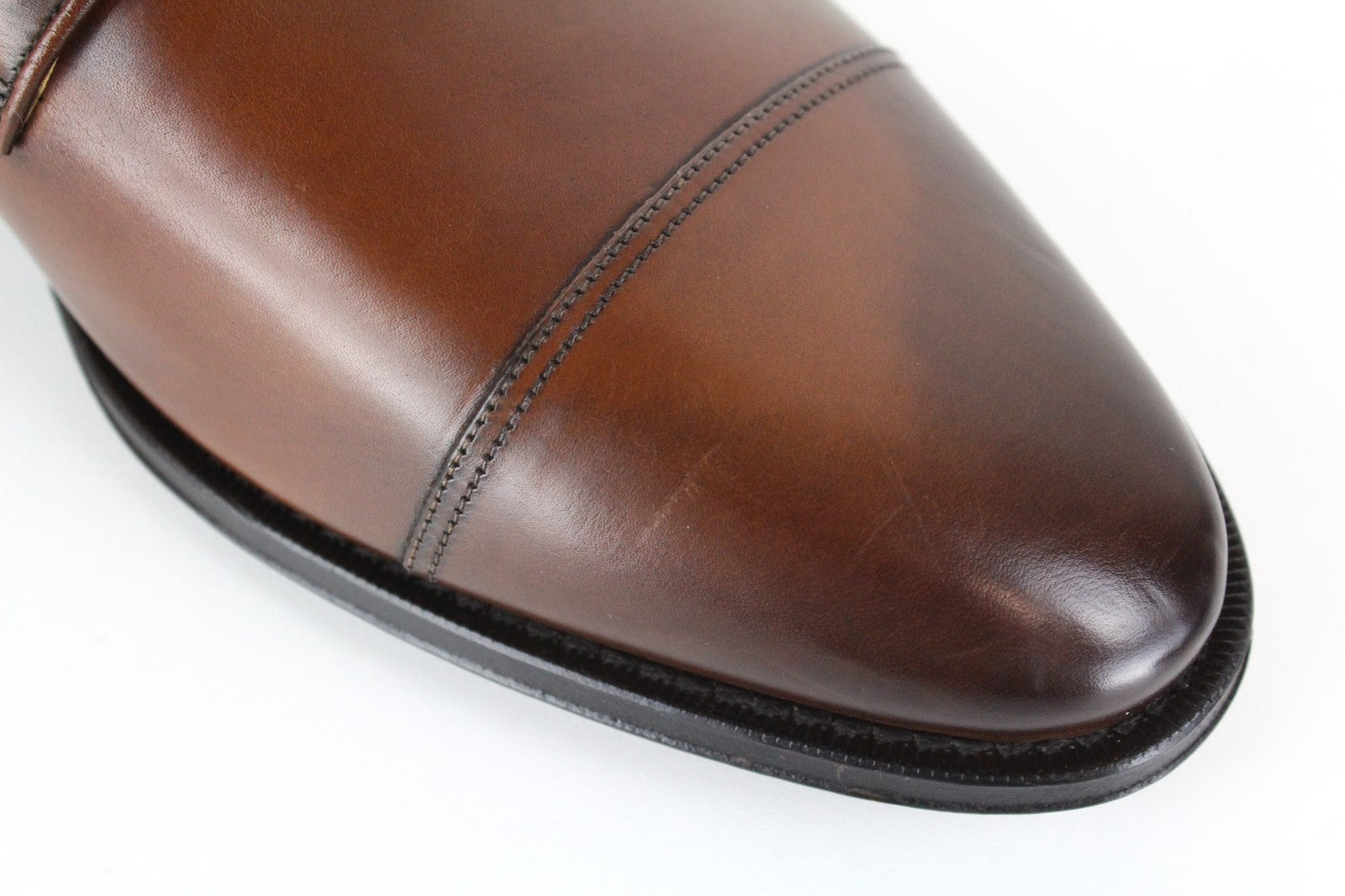 SUITSUPPLY Men Formal Shoes EU42/UK8 Brown Lace-Up Pure Calf Leather Classic