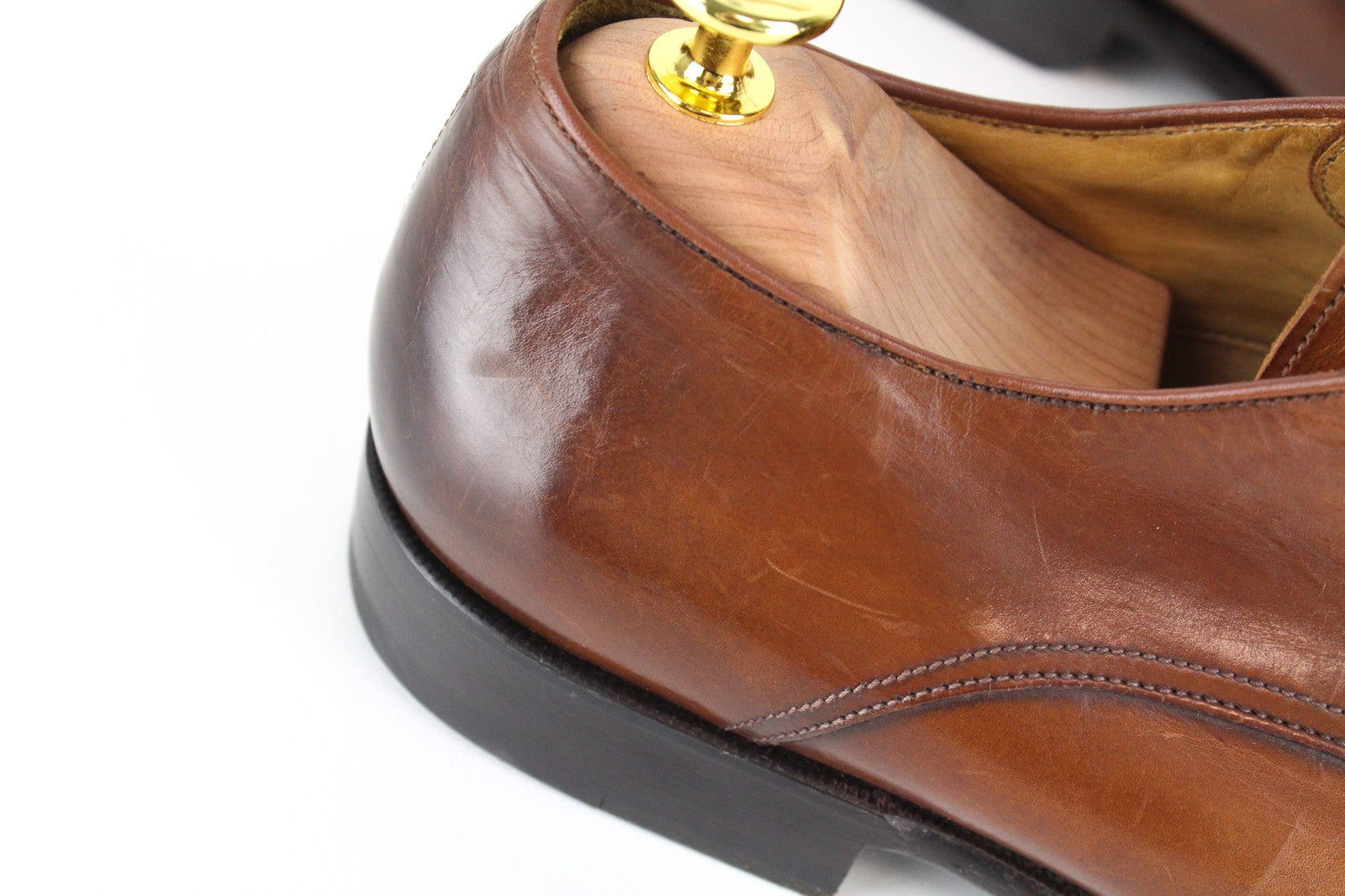 SUITSUPPLY Men Formal Shoes EU42/UK8 Brown Lace-Up Pure Calf Leather Classic