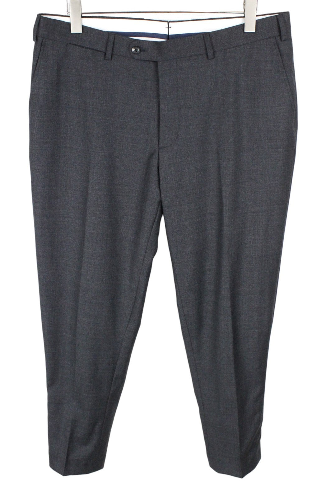 SUITSUPPLY Lazio Men Suit UK44S Grey Slim Sharkskin 2-Piece Pure Wool S110s