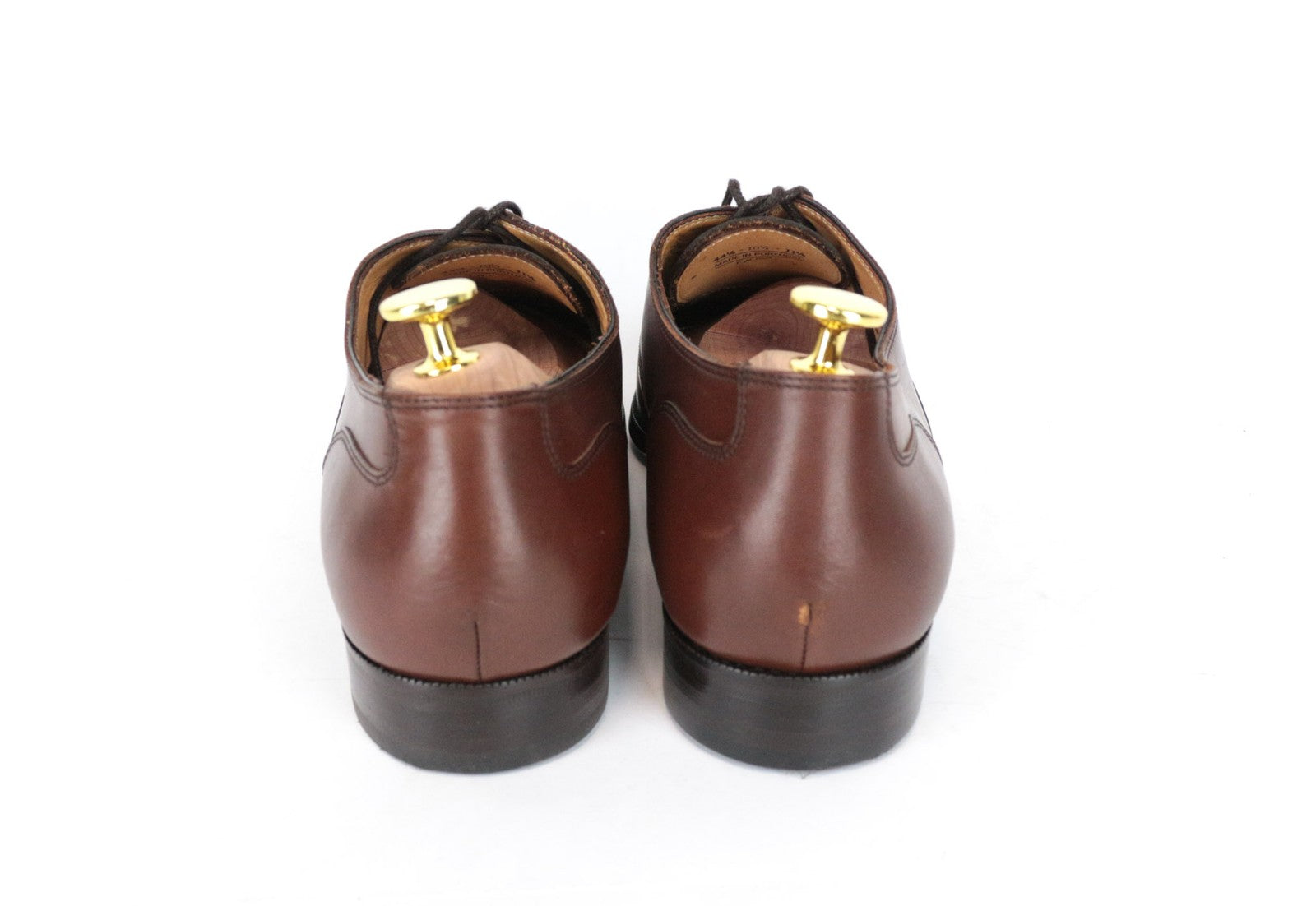 SUITSUPPLY Men Formal Shoes EU44.5 UK10.5 Oxford Brown Leather Lace-Up Classic