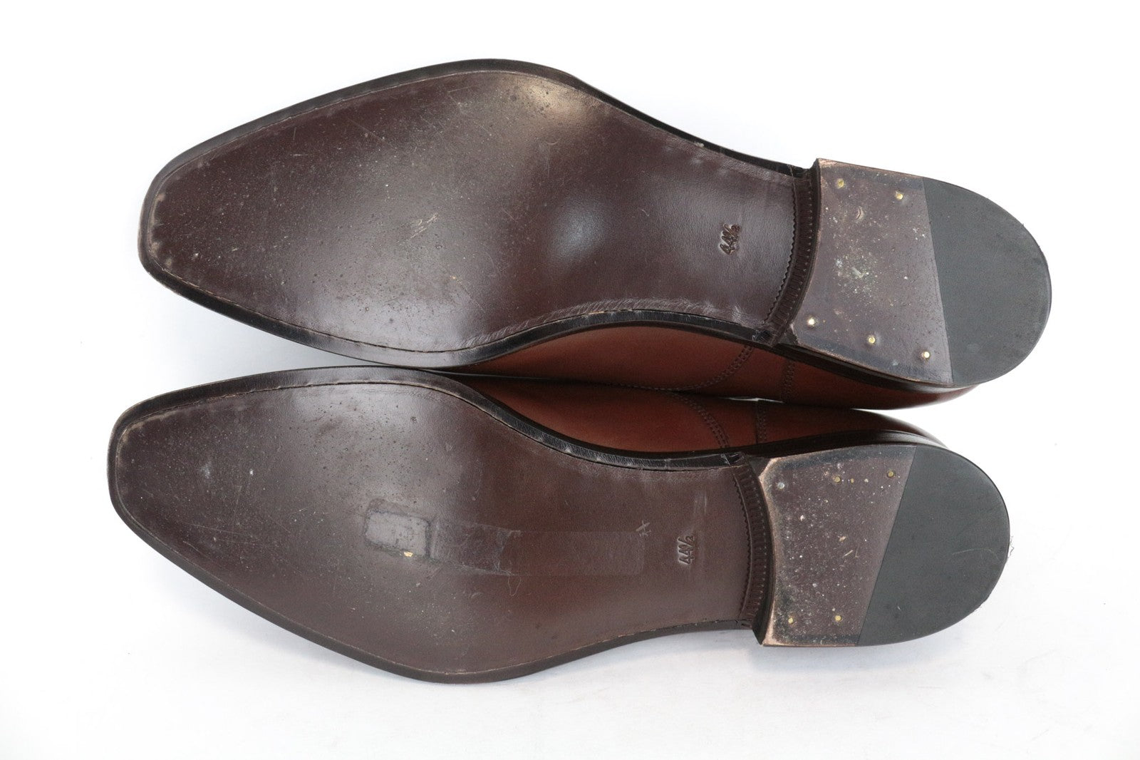 SUITSUPPLY Men Formal Shoes EU44.5 UK10.5 Oxford Brown Leather Lace-Up Classic
