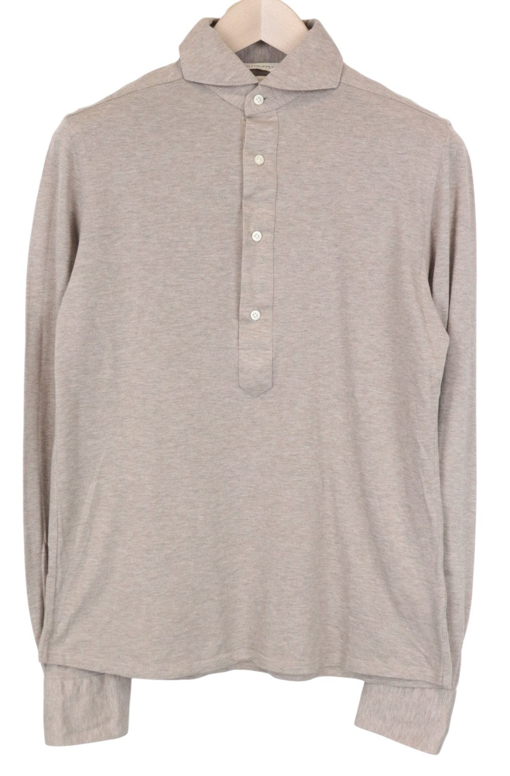 Braunes Twill-T-Shirt