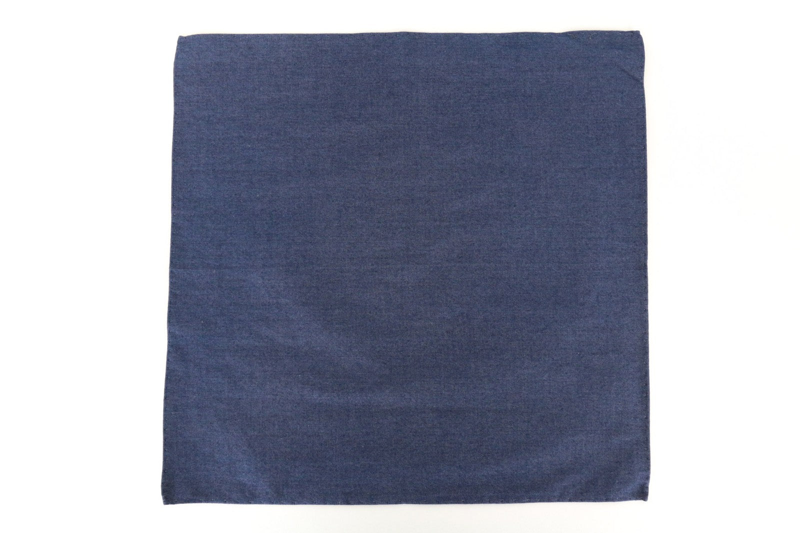 SUITSUPPLY Men Handkerchief 33 x 32 cm Blue Pure Cotton Plain Pocket Square