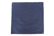 SUITSUPPLY Men Handkerchief 33 x 32 cm Blue Pure Cotton Plain Pocket Square